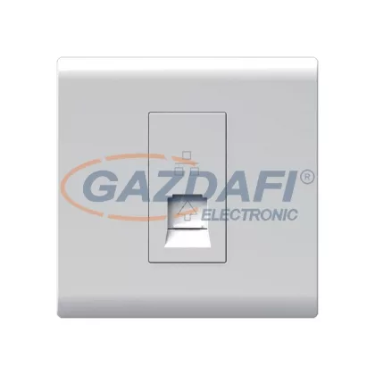   ELMARK 190855 "London" süllyesztett RJ45 informatikai aljzat, Cat6, fehér, 13A, PC