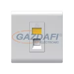   ELMARK 190853 "London" süllyesztett RJ45 informatikai aljzat jelzfénnyel, fehér, 13A, PC