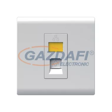 ELMARK 190853 "London" süllyesztett RJ45 informatikai aljzat jelzfénnyel, fehér, 13A, PC