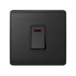 ELMARK 190872/A LONDON KÉTPOLOS KAPCSOLÓ NEON 45A ANTRACIT