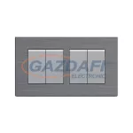   ELMARK 190918 "London" süllyesztett egypólusú kapcsoló, rozsdamentes acél, 4 kapcsoló, nagy billenty