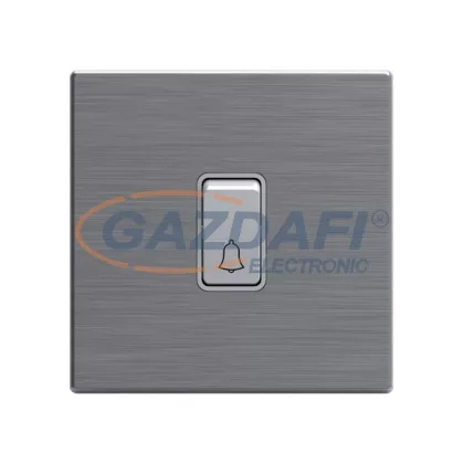   ELMARK 190924 "London" süllyesztett ajtócseng, kicsi billenty, 10A, rozsdamentes acél