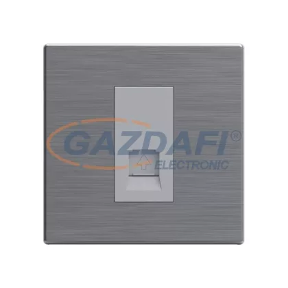   ELMARK 190947 "London" süllyesztett RJ11 telefon aljzat, 13A, rozsdamentes acél