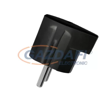 ELMARK 192117/BL Alsó bekötés bakelit dugvilla 16A fekete