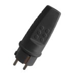 ELMARK 192118/BL Leng gumi dugvilla 16A fekete