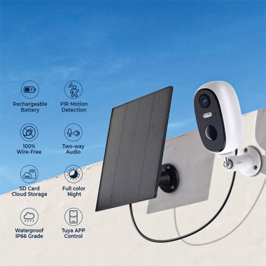 ELMARK 195047 EL-Q047 TUYA SMART SOLAR CAMERA 1080P IP66