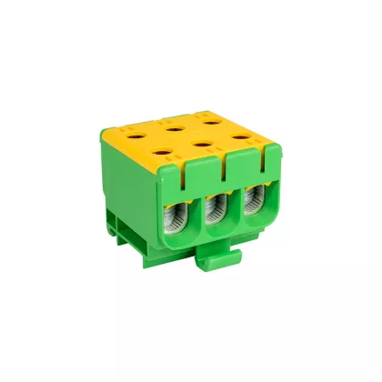 ELMARK 31107YG DIN RAIL TERMINAL 3X1.5-16MM2 Y/G