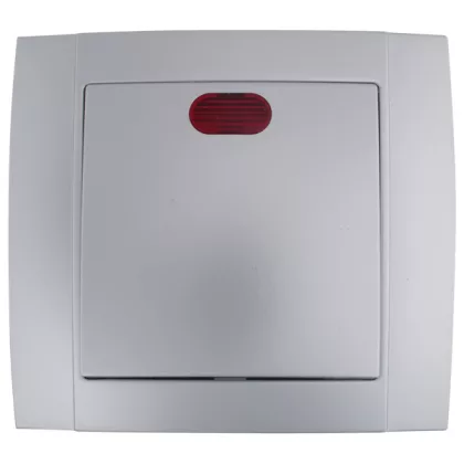   ELMARK 380606 HAKAN SR- 2501 1 WAY kapcsoló LIGHT-tel ezüst szürke