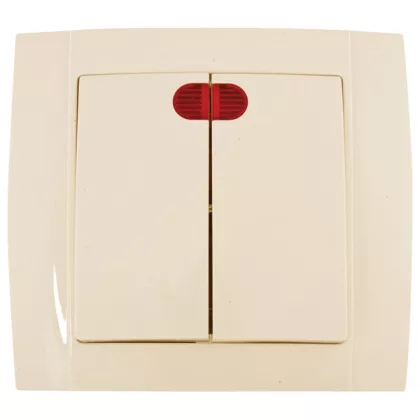   ELMARK 380707 HAKAN SR- 2502 CHANDELIER SWITCH SWITCH WITH INDICATOR LIGHT CREAM