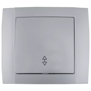 ELMARK 380712 HAKAN SR- 2510 1 GOMBOS 2 ÁRAMÚ KAPCSOLÓ EZÜST SZÜRKE