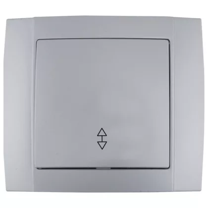   ELMARK 380712 HAKAN SR- 2510 1 GOMBOS 2 ÁRAMÚ KAPCSOLÓ EZÜST SZÜRKE