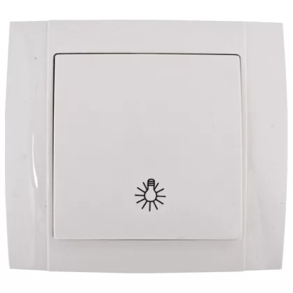   ELMARK 380821 HAKAN SR- 2514 PUSH SWITCH WITH LAMP INDICATOR WHITE