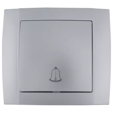 ELMARK 380826 HAKAN SR- 2509 PUSH SWITCH WITH BELL SIGNAL SILVER GREY