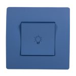 ELMARK 38104 BASIC TG112A PUSH LIGHT BUTTON kapcsoló BLUE