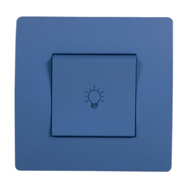 ELMARK 38104 BASIC TG112A PUSH LIGHT BUTTON kapcsoló BLUE