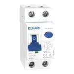   ELMARK 40006A kombinált védkapcsoló beépített túláramvédelemmel RCBO EM JEL5A 6kA 2P 6A/30mA