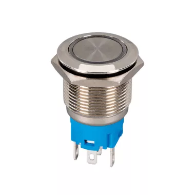 ELMARK 401547 LED világító nyomógomb EL-2211DZR 1ny+1z IP65 piros