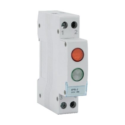 ELMARK 401559 ELD-RG-DIN LÁMPA 230V PIROS/ZÖLD