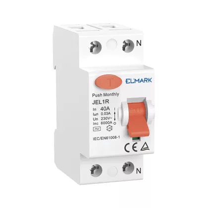 ELMARK 40223R RESIDUAL CURRENT DEVICE JEL1R 6kA 2P 25A/300mA