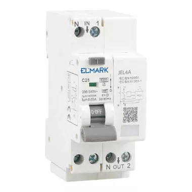 ELMARK 40871 AFDD+RCBO JEL8A 6KA 1P+N 10A/30MA C KURVA C