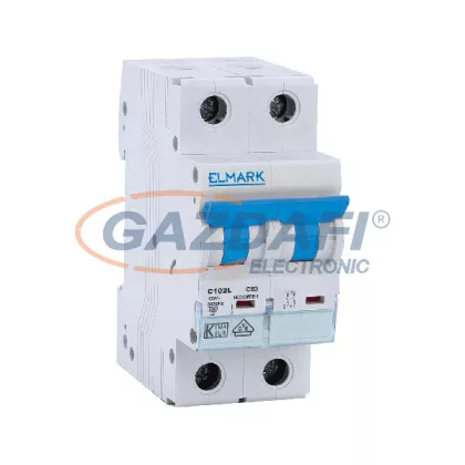   ELMARK 41212C/B KISMEGSZAKÍTÓ, JELÖLHET C102L 50A 2P 10kA, B KARAKTERISZTIKA
