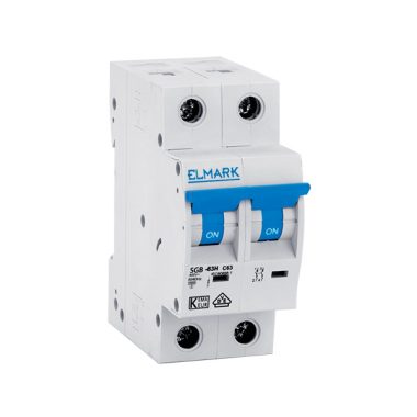 ELMARK 41240C KISMegsákító C62N 40A 2P 6kA, C karakterisztika