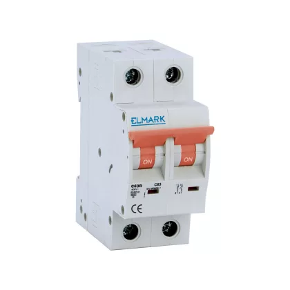   ELMARK 41240R MINIATURE CIRCUIT BREAKER C62R 40A 2P 6kA CURVE C