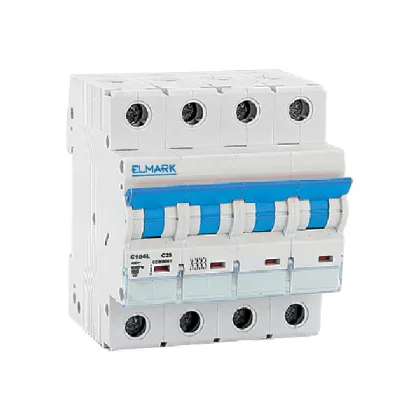   ELMARK 41407C KISMEGSZAKÍTÓ, JELÖLHET C104L 20A 4P 10kA, C KARAKTERISZTIKA