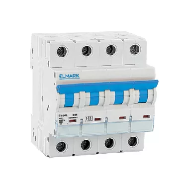 ELMARK 41408C KISMÉRSÉKL, JELÖLHET C104L 25A 4P 10kA, C KARAKTERISZTIKA