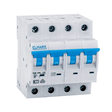 ELMARK 41410C kismegszakító C64N 10A 4P 6kA , C karakterisztika
