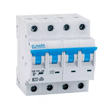 ELMARK 41416C KISMEGSZAKÍTÓ C64N 16A 4P 6kA , C JELLLEG