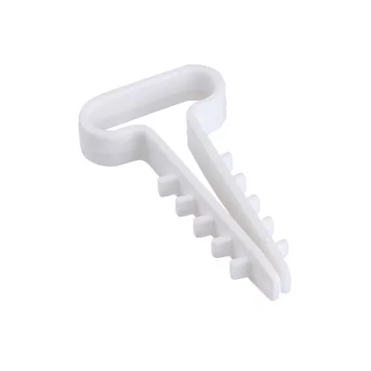   ELMARK 500434 Beüthet kábelkötegel tipli, 2x2.5/3x1.0mm2 lapos kábelekhez, fehér, 50db/csomag