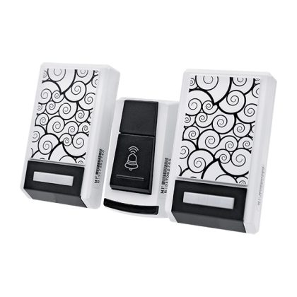 ELMARK 5015 Wireless Doorbell Set (1 Button + 2 Indoor) 220V, 65-85db, 36 Melodies, 80m Ra