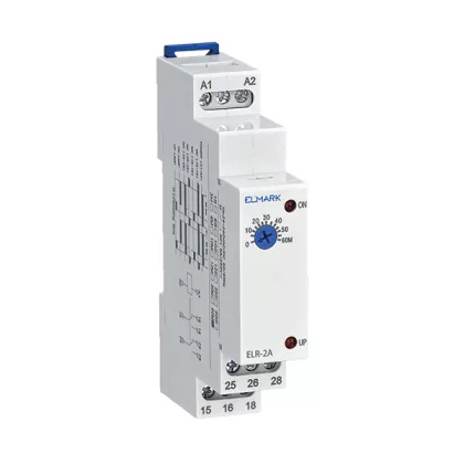 ELMARK 50151 ELR-2A RELÉ 24-240V AC/DC 1S-60MIN 2C-ON-KÉSLELTETÉS