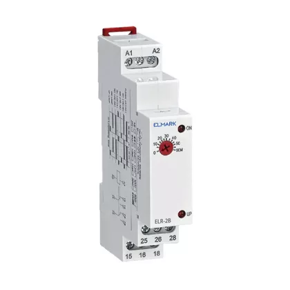   ELMARK 50152 ELR-2B RELÉ 24-240V 1S-60PERC 1C-KAPCSOLVA-DEL+1C-KAPCSOLVA-BE
