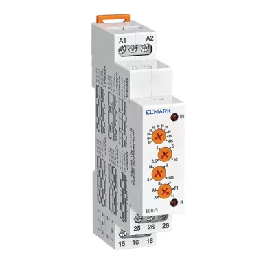 ELMARK 50156 ELR-5 MULTIFUNKCIÓS RELÉ 24-240V AC/DC DPDT 5