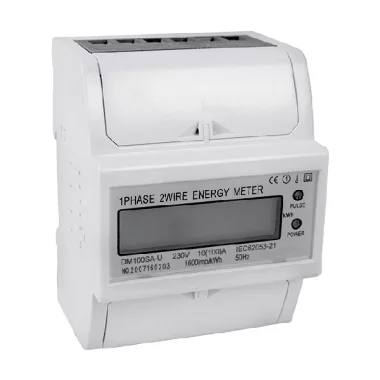 ELMARK 50216 DIN SINRE KERETBE SZERELHET kWh ENYOMAT EL-100SA-U 10(60)A 230V EGY TÁRLÍFEDEZETT