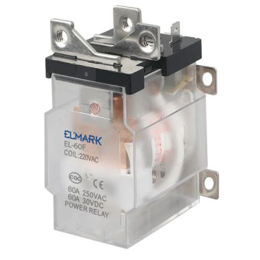ELMARK 57124 TELJESÍTMÉNY RELÉ EL-60FN 1Z 60A 24VDC