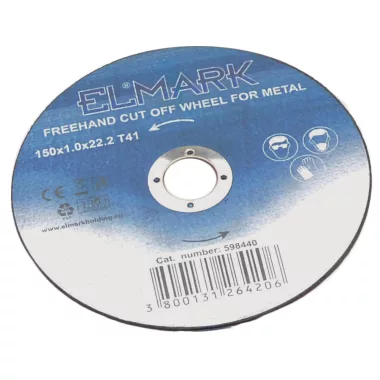 ELMARK 598441 SZABADKEZES MUNKÁHOZ KIVÁGÓ KERÉK FÉMHEZ 150x1.6x22.2 T41