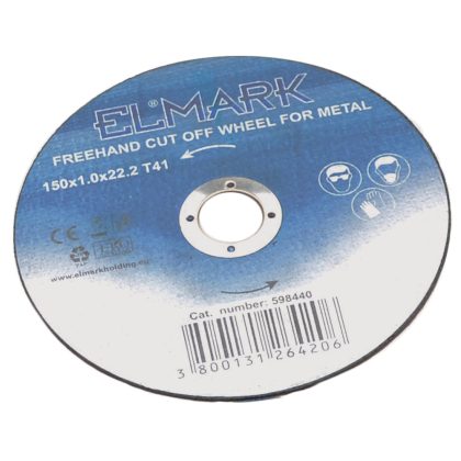   ELMARK 598441 SZABADKEZES MUNKÁHOZ KIVÁGÓ KERÉK FÉMHEZ 150x1.6x22.2 T41