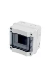 ELMARK 60003 ELM-HK12 MANYAG DOBOZ FELSZÍNI KERETBE SZERELÉSHEZ - IP55 12 POLUSÚ