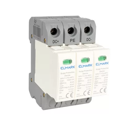ELMARK 64311 TÜZELKEDV BECSILAP T1+T2 3P SPD DC 1500V 12.5kA