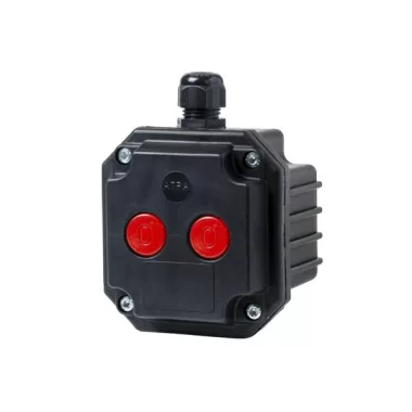 ELMARK 720012 DOBOZ SS- 2 NYOMÓGOMB FEHÉR 2 BEMENETTEL, IP65