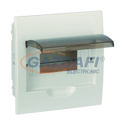   ELMARK 80041 Süllyesztett elosztódoboz, 1 sor, 4 modul, füstszín ajtóval, IP40, 136x222x60mm