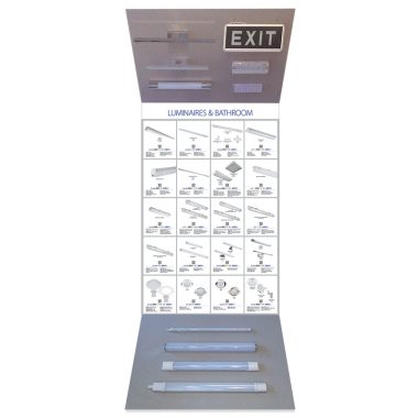 ELMARK 800519 HIRDETÉSI ÁLLVÁNY - 10 LÁMPA ÉS FÜRDSZOBA