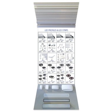 ELMARK 800520 HIRDETÉSI ÁLLVÁNY - 11 LED PROFIL ÉS LED SZALAG