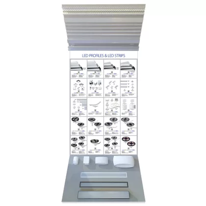 ELMARK 800520 HIRDETÉSI ÁLLVÁNY - 11 LED PROFIL ÉS LED SZALAG