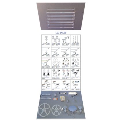 ELMARK 800526 HIRDETÉSI ÁLLVÁNY - 17 LED IZZÓ - 2