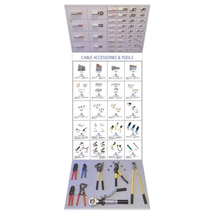   ELMARK 800534 HIRDETÉSI ÁLLVÁNY - 25 KÁBEL KIEGÉSZÍT ÉS ESZKÖZÖK