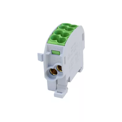 ELMARK 81501005 TERMINAL BLOCK FOR DIN RAIL 2X16MM2/2X25MM2, GREEN